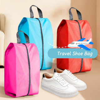 กระเป๋าใส่รองเท้า Polyester Travel Shoe Bag กระเป๋าใส่รองเท้ากันฝุ่น กระเป๋าเก็บรองเท้า กระเป๋ารองเท้า