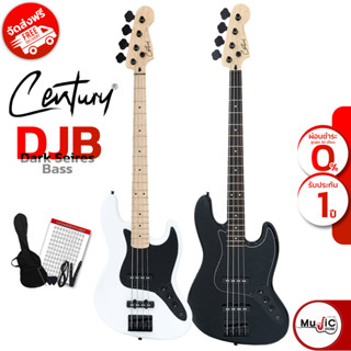 เบสไฟฟ้า Century Dark Series Jazz Bass BK ( 4 สาย ) แถม กระเป๋า ปิ๊ก ประแจขันคอ สายแจ็ค และรับประกัน 1 ปี