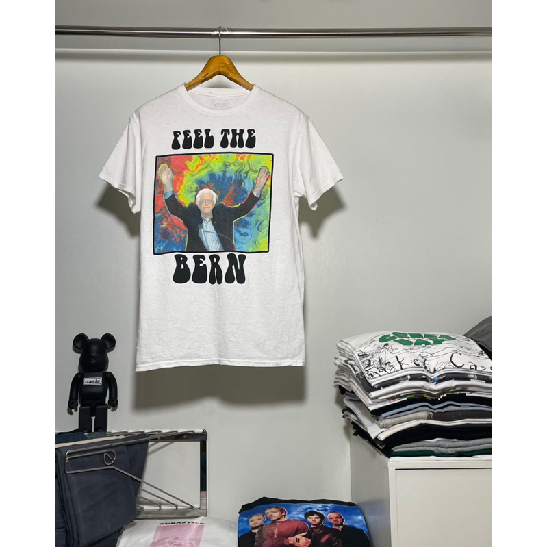 เสื้อยืดมือสอง BERNIE SANDERS FEEL THE BERN SPENCERS Size M มือ2