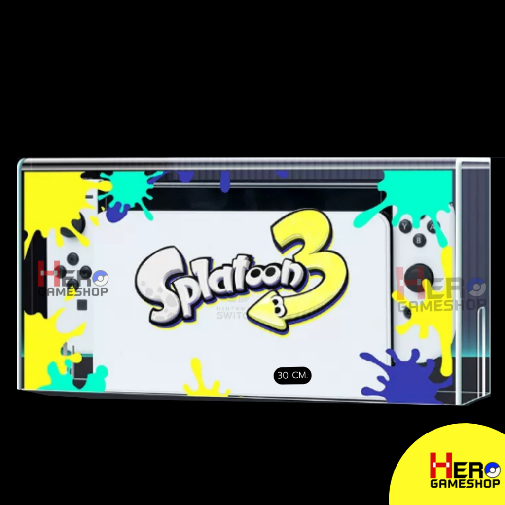 กล่องอะคริลิค Nintendo Switch 🇹🇭พร้อมส่งในไทย🇹🇭 กันฝุ่น หนา 3 มิล สกรีน Logo Nintendo Switch OLED / กล่องแดง