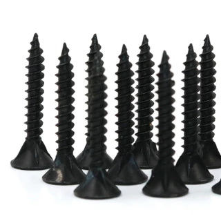 สกรูน๊อต 500กรัม/กล่อง น๊อตตะปู น็อต 3.5mm. สกรูดำ ยิงฝ้า ผนังเบา ไม้