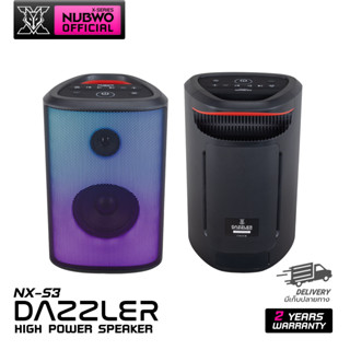 Nubwo NX-S3 DAZZLER ลำโพงบลูทูธ Speaker Gaming มีไฟ RGB เบสดี เชื่อมลำโพงเป็นลำโพงคู่ได้ รับประกัน 2 ปี