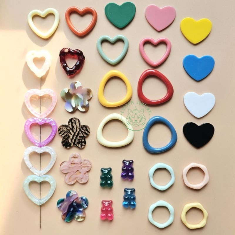 (1ชิ้น) DIY ตัวแต่ง อะคริลิค Acrylic สำหรับทำเครื่องประดับ