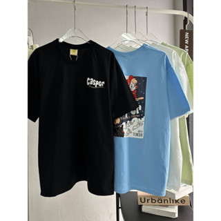 พร้อมส่ง ✅ เสื้อยืดโอเวอร์ไซค์ ลายน่ารัก * Casper* อก 44-46