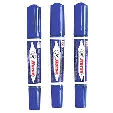 ปากกาเมจิ ปากกาเคมี  2หัว ตราม้า สีน้ำเงิน