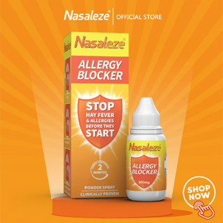 Nasaleze Allergy Blocker สเปรย์พ่นจมูกชนิดผง ป้องกันการเกิดอาการภูมิแพ้หรือแพ้อากาศ ลดโอกาสติดเชื้อในโพรงจมูก  800 มก.