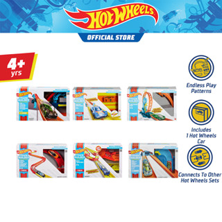 Hot Wheels Track Builder Unlimited Builder Pack Assortment-ฮอตวีล ชุดราง รุ่น อันลิมิเต็ด บิวเดอร์ เลือกแบบ (GLC87)