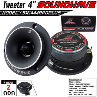 SOUNDWAVE  SW-444PROPLUS ทวีตเตอร์ แหลมจาน จำนวน 1คู่ ลำโพงรถยนต์ เครื่องเสียงรถ ลำโพง4นิ้ว เครื่องเสียงรถยนต์ เสียงแหลม