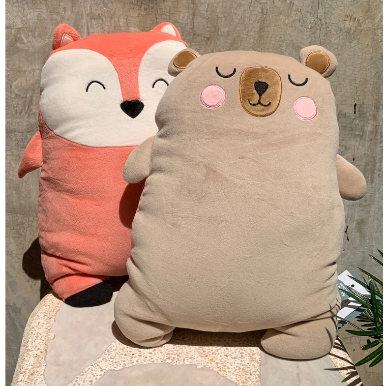 ตุ๊กตา แก๊งค์อ้วน ตัวแบน ตัวนุ่ม 🌈 ขนาด 50 ซม. (งาน Minimono)น่ารักน่ากอด นุ่มนิ่ม มีทั้งหมด 3 แบบ พ