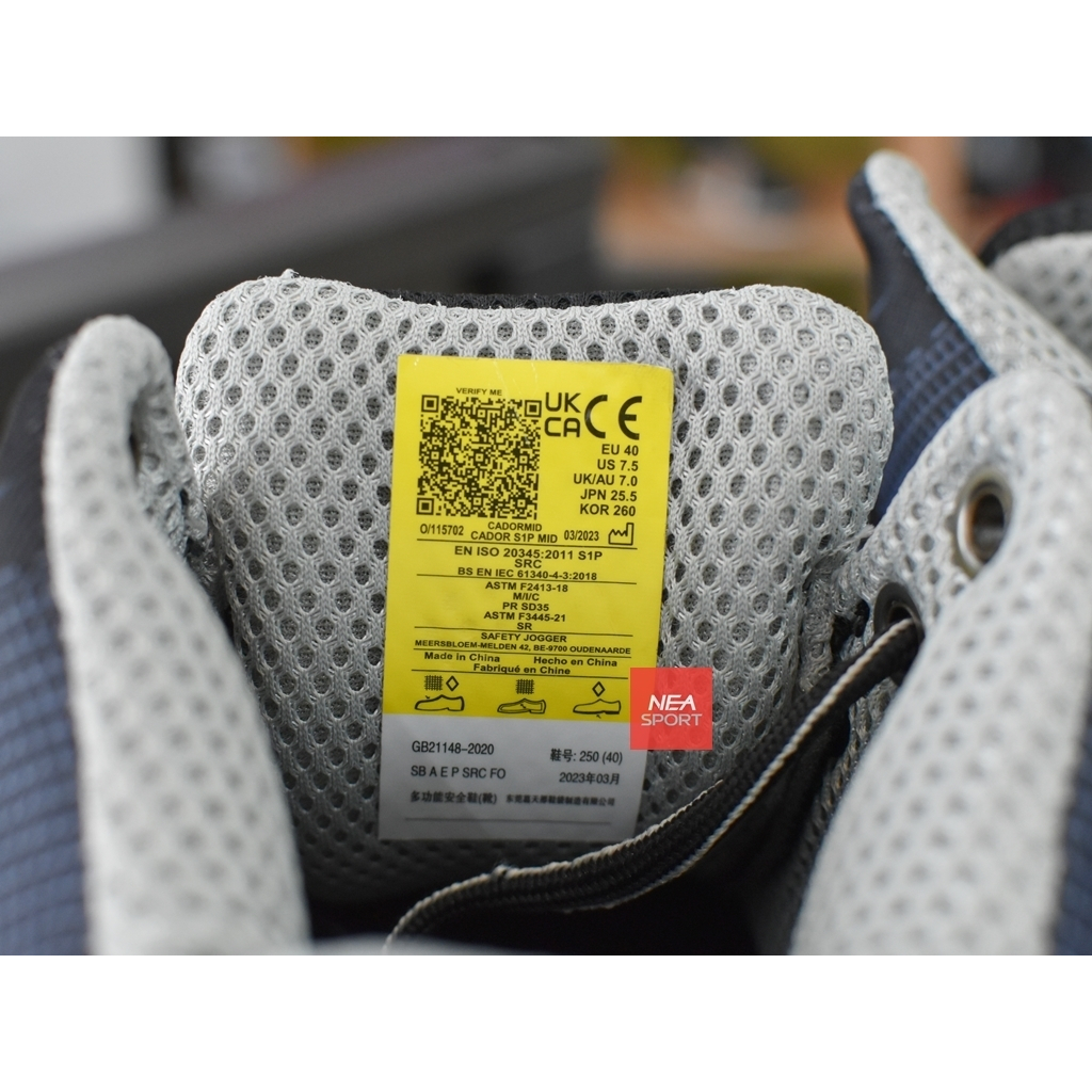 SAFETY JOGGER حذاء سلامة CADOR S1P MID بمقدمة فولاذية — صورة 7