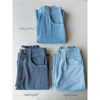 Tripleblue jeans กางเกงยีนส์ขากระบอก 3 สี กางเกงขายาว กางเกงยีนส์ขายาว