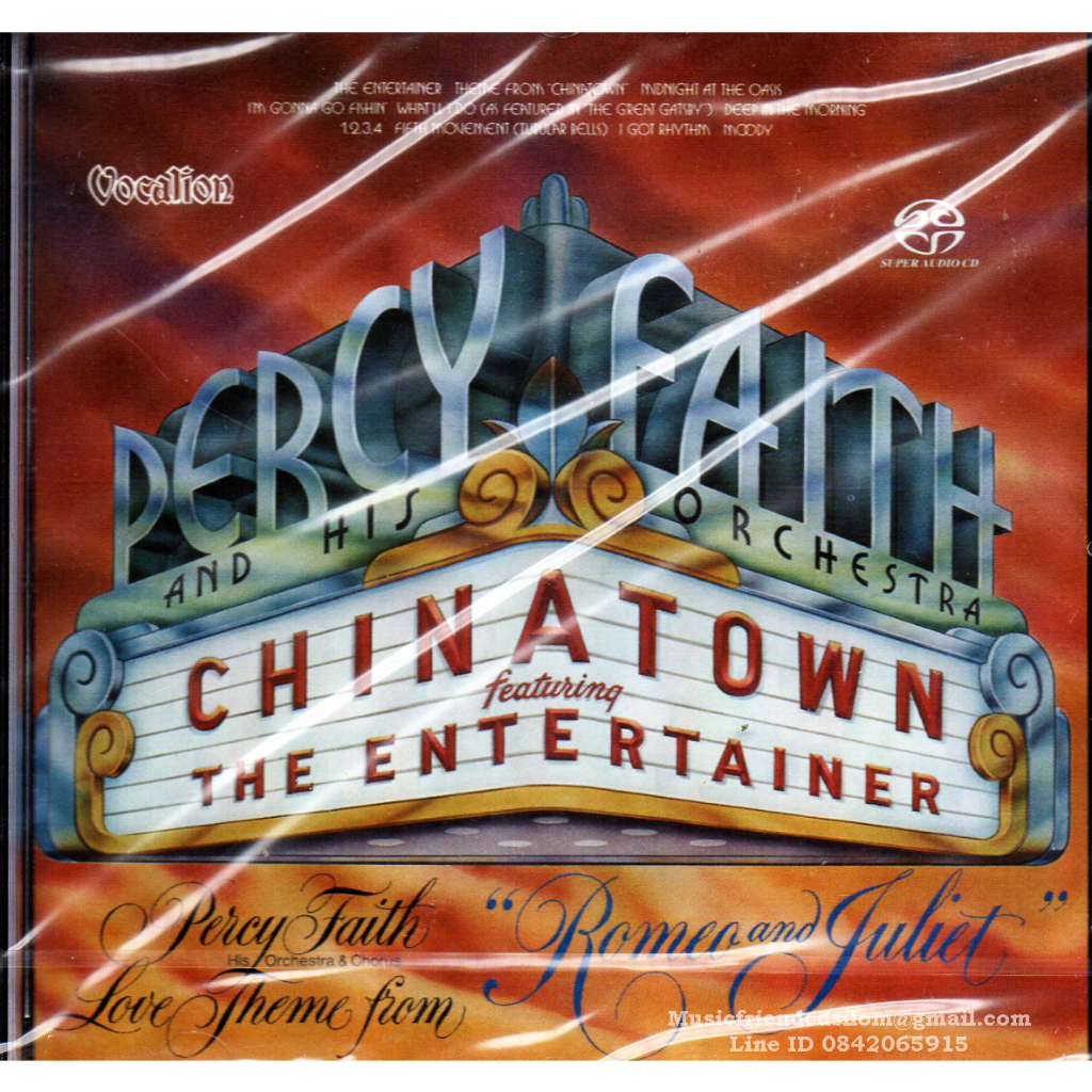 CD,Percy Faith &amp; Hit Orchestra - Chinatown featuring The Entertainer &amp; Love Theme from Romeo and Juliet(Hi-End Audio)