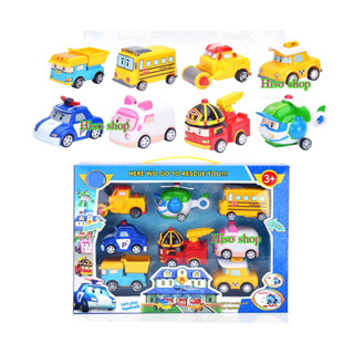 ROBOCAR POLI มี 8 แบบในกล่อง หุ่นยนต์โรโบคาร์แปลงร่างเป็นรถ ตัวการ์ตูน ดีไซน์น่ารัก