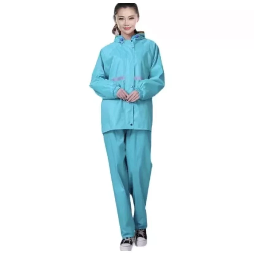 ชุดกันฝนพร้อมหน้ากาก เสื้อและกางเกง มีแถบสะท้อนแสง สีกรมท่า thumbnail 10
