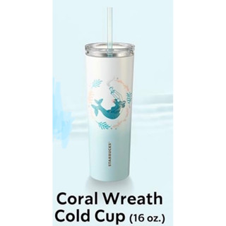 Coral Wreath Cold Cup 16 oz Siren Starbucks Thailand