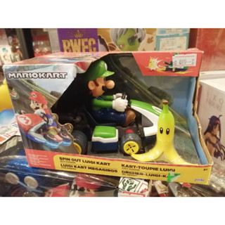 Nintendo Mario Kart Spin Out Luigi Kart With Banana Jacks 2021 2.5 Inch