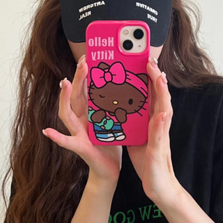 💕พร้อมส่ง💕iPhone 14 13 12 11 Pro Max เคส for เคสไอโฟน11 น่ารัก Hello Kitty บางเบาพกพาง่าย การ์ตูน สไตล์เรียบง่าย Case