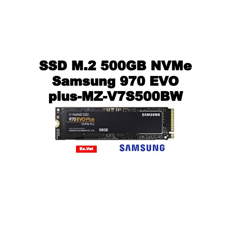 SSD M.2 500GB NVMe Samsung 970 EVO plus-MZ-V7S500BW