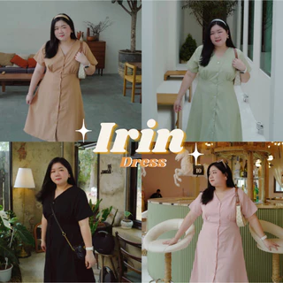Irin Dress เดรสกระดุมหน้าสไตล์เกาหลี #เสื้อผ้าสาวอวบ Plussize