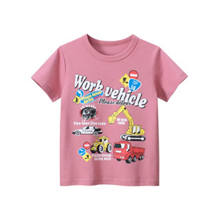 27kids เสื้อยืดเด็ก 9513 รถ WORK VEHICLE