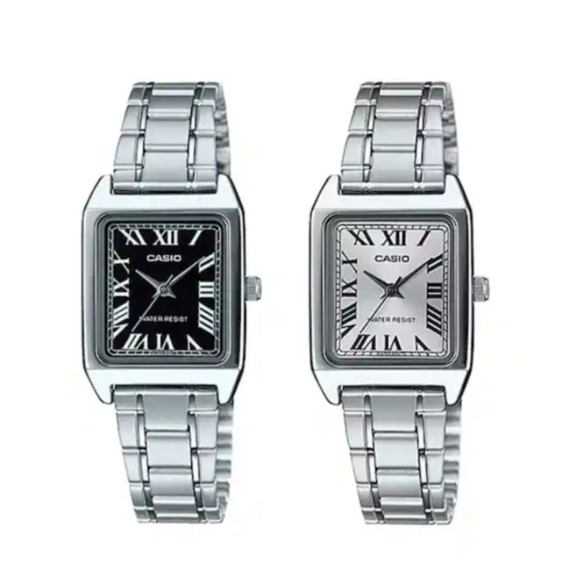 CASIOนาฬิกาผู้หญิงรุ่นLTP-V007D-7BLTP-V007D-1Bสายสแตนเลสเลขโรมันของแท้รับประกัน 1ปี
