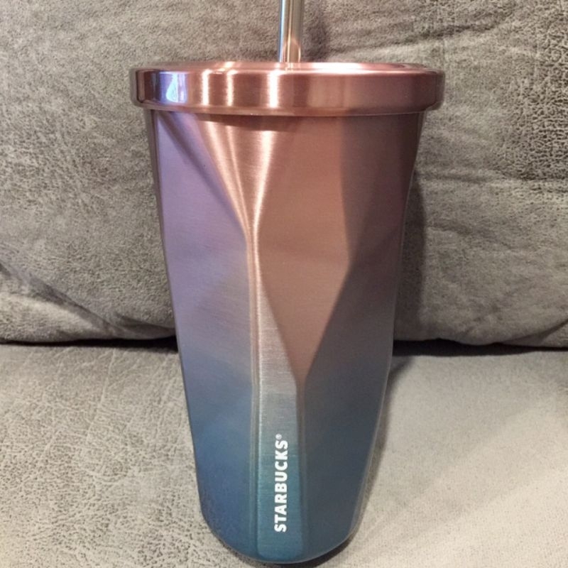 Starbucks Chiseled Gradient Cold Cup Stainless Steel 16oz (Limited Edition)