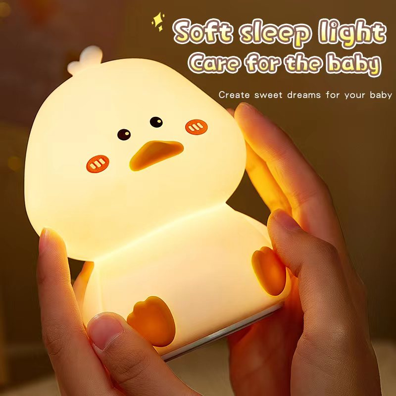 ของขวัญ โคมไฟตั้งโต๊ะน่ารัก โคมไฟเซนเซอร์แบบสัมผัส ลายสุนัข แมว โคมไฟLED สําหรับตกแต่งบ้าน 1 ชิ้น พร้อมสายชาร์ท