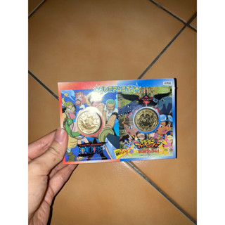 (แทัมือ1)เหรียญ Toei Anime Fair 2000 Spring One Piece &amp; Digimon Premium Coin prize win limited วันพีช และ ดิจิมอน