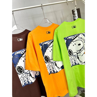 พร้อมส่ง🌻 เสื้อยืดOVERSIZE ลายSNOOPY🧡💚