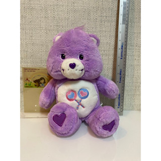 Carebear สีม่วง มีเสียง สภาพ98% ของแท้