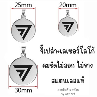 สินค้าที่ระลึก ของขวัญ ของฝาก จี้กลม สแตนเลส พรรคก้าวไกล