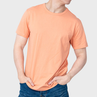 GALLOP : Mens Wear เสื้อยืดคอกลม (Round-necked) รุ่น ชายโค้ง GBT9002 สี Orange - ส้ม