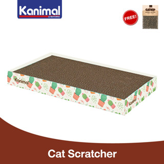 [14300] Kanimal Cat Toy ของเล่นแมว ที่ลับเล็บแมว รุ่นกระดานยาว Size L ขนาด 47x25x5 ซม. แถมฟรี! Catnip