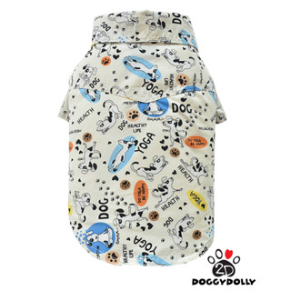 Petcloths -Doggydolly  เสื้อผ้าแฟชั่น สัตว์เลี้ยง ชุดน้องหมาน้องแมว เสื้อเชิ๊ต คอปก  ไซส์ 1-9 โล  S143