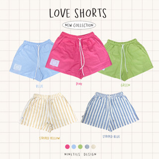 Nineties Design_กางเกงขาสั้นเชือกรูด_Love_Short Pants