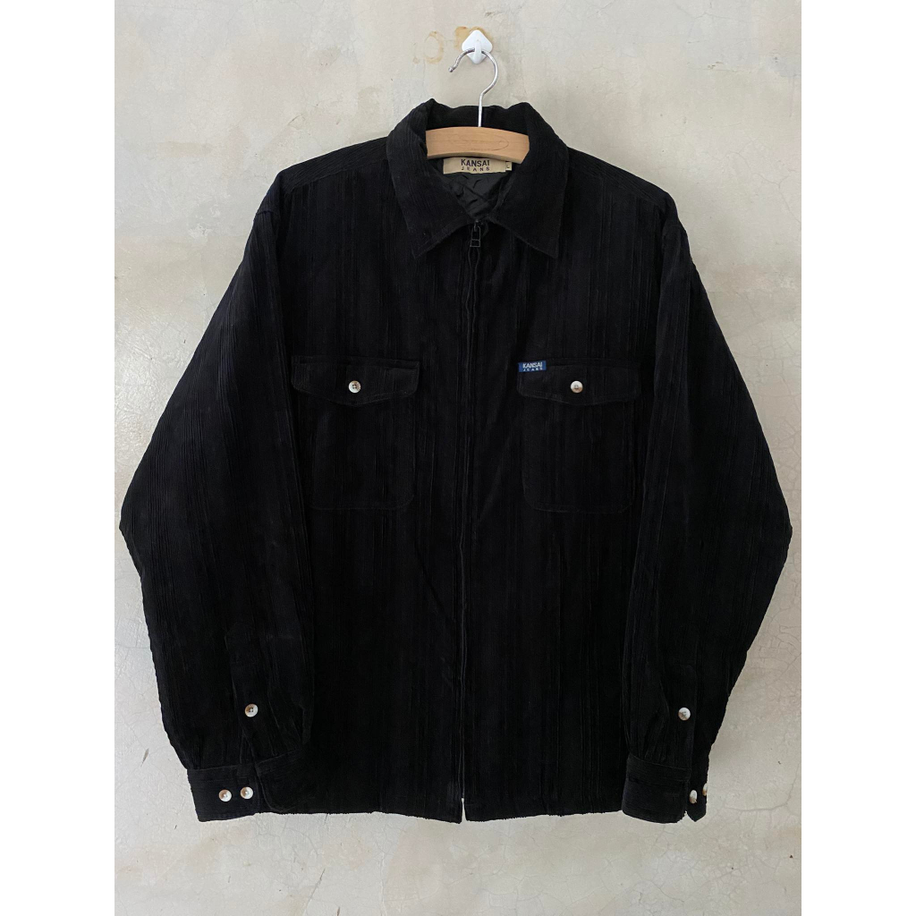 เสื้อแจ็คเก็ต Kansai Yamamoto Corduroy Zip Shirt Jacket