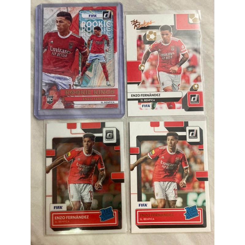2022-23 FIFA optic,donruss Enzo Fernandez Rookie Card RC Benfica