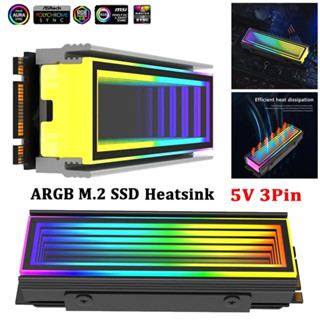 Heatsink SSD M.2 Snow Mirror ARGB 3 pin 5V for SSD M.2 2280