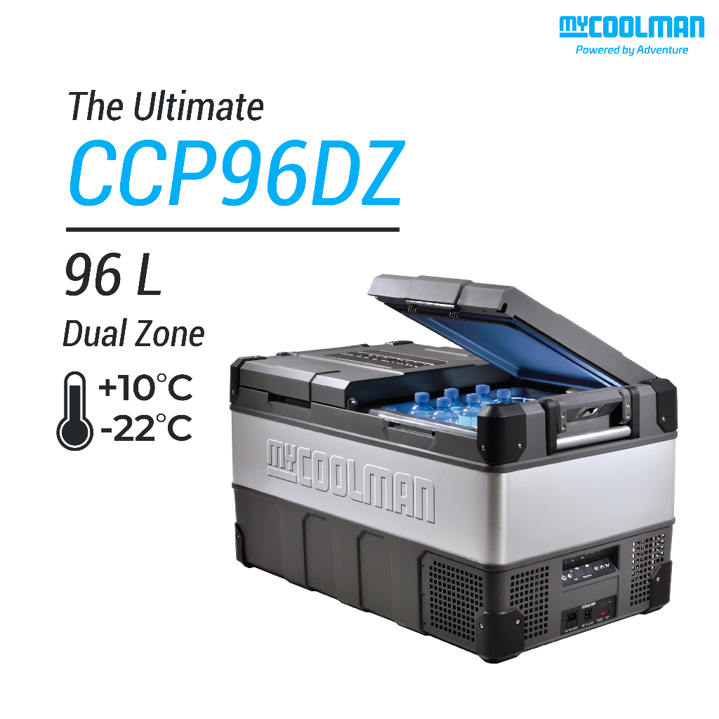 myCOOLMAN CCP96DZ The Ultimate, 96 L - Dual Zone ตู้เย็นแช่แข็งพกพา ขนาดความจุ 96 ลิตร (41/55 ลิตร)