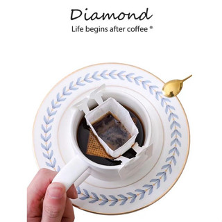 ❤ Diamond Coffee Drip Bag กาแฟดริป ดริฟกาแฟ ถุงกรองกาแฟ ซองกาแฟดริป ถุงดริปกาแฟ ซองกาแฟดริป ซองดริปกาแฟ ถุงดริป EHSX