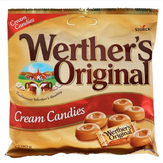 Werthers Cream Candy Original 90g. เวอร์เธอร์ ลูกอมบัตเตอร์ ออริจินอล 90 กรัม