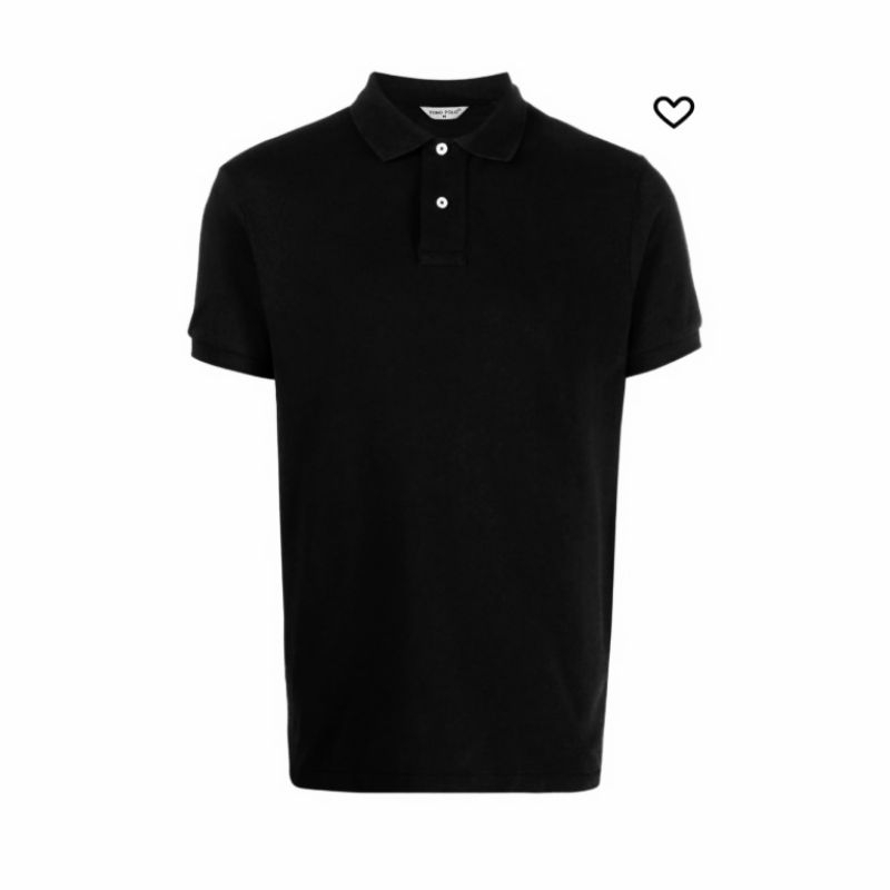 เสื้อโปโล Tong Polo ผ้าTCแท้ เนื้อSupersoft & ExtraCool  สีดำ เกรดพรีเมียม
