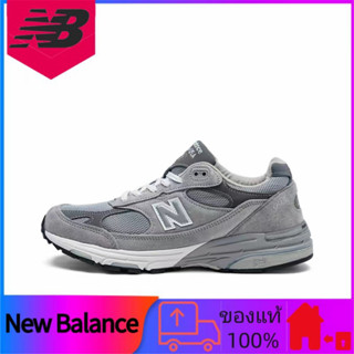 ของแท้ 100% New Balance NB 993 สวมใส่สบายรองรับแรงกระแทกรองเท้าวิ่งต่ำ unisex สีเทา