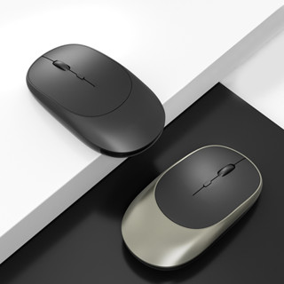 เมาส์ไร้สาย  Wireless Mouse 2.4GHz เมาส์บลูทูธ เมาส์เกมมิ่ง เมาส์ไร้เสียง เมาส์ไอแพด เมาส์ lenovo switch ชาร์จแบตได้ USB