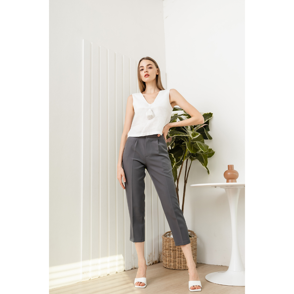 AB SKINNY กางเกง 9 ส่วน ใส่ทำงาน ใส่เที่ยว เอวสูง - รูปที่ 6