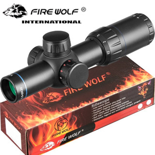 Fire Worf 1.5-5x20 มีไฟ แดง/เขียว รุ่นปรับใน..สั้นสุดๆ เบามากๆ ชอบสั้นๆ เข้าป่าต้องจัด+ฟรีไฟฉายคาดหัว+ฟรีระดับน้ำ