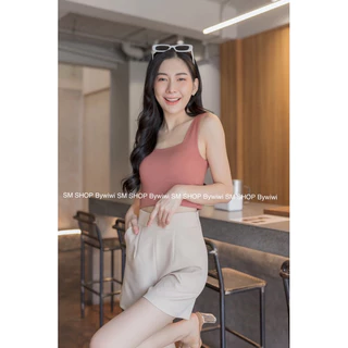 🌈 รุ่น B4 🌈 กางเกงขาสั้น ผ้าไอวี่หรือผ้าเปเป้ ซิปข้าง ราคาถูก S-2XL มีบริการเก็บปลายทาง