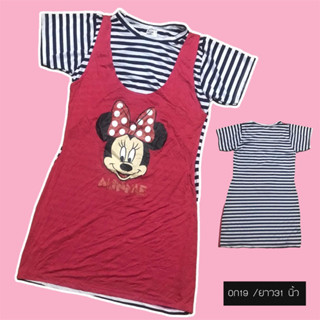 เดรส Minny Mouse (มือสอง)