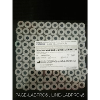 *แบ่งขาย* FLUORIDE OXALATE 3 ML. 13X75 MM. ทิวป์ฝาสีเทา หลอด…