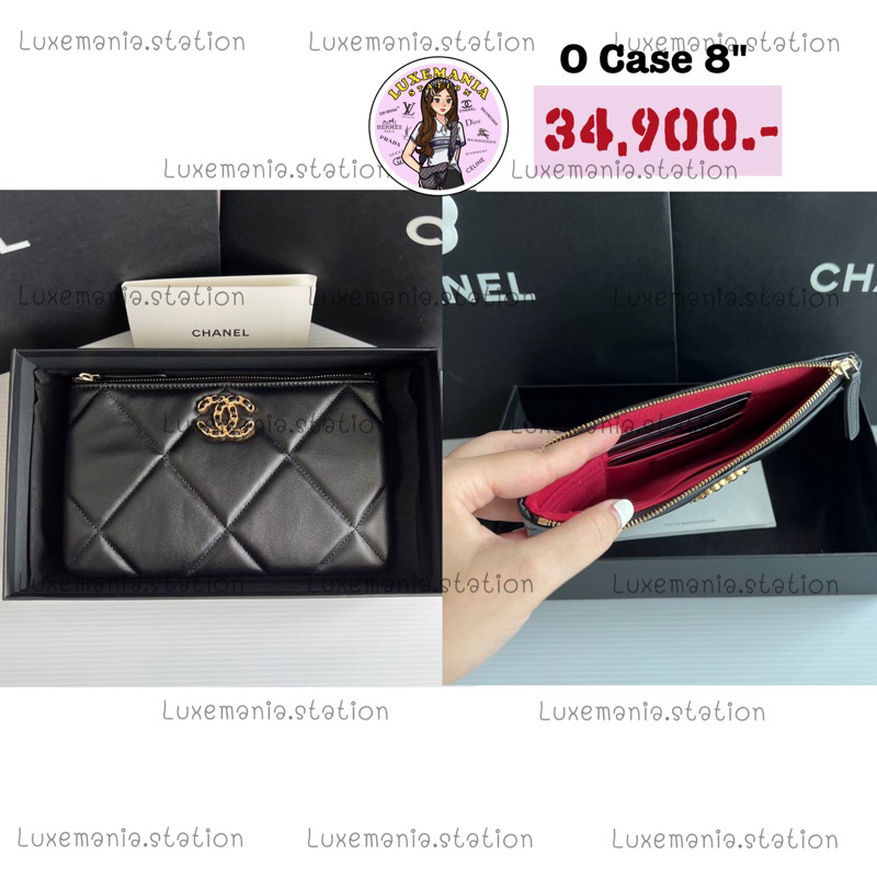 👜: New!! Chanel 19  O Case 8"‼️ก่อนกดสั่งรบกวนทักมาเช็คสต๊อคก่อนนะคะ‼️